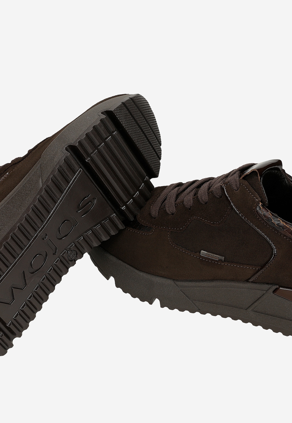 Ciemnobrązowe sneakersy damskie w czekoladowym odcieniu 46136-72 Widok 6