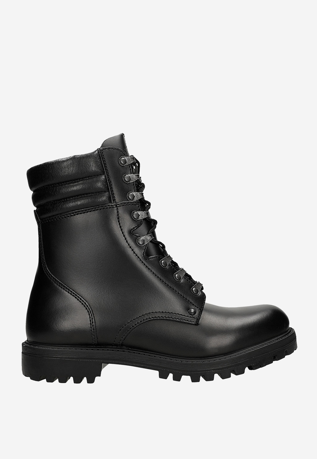 Čierne pánske kotníkové topánky z lícovej kože 1454-51 Widok 1