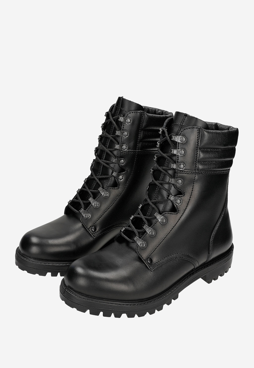 Čierne pánske kotníkové topánky z lícovej kože 1454-51 Widok 6