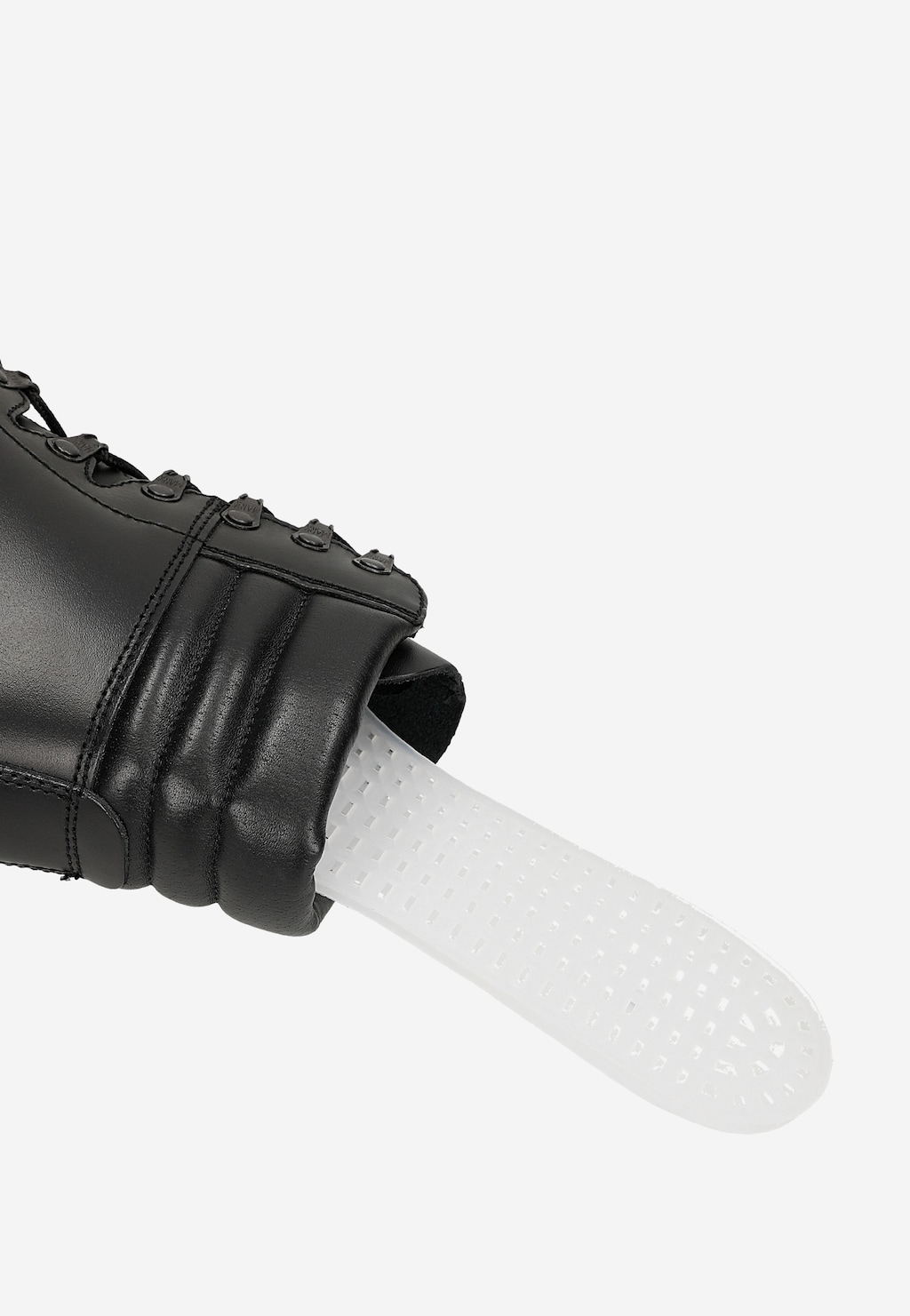 Čierne pánske kotníkové topánky z lícovej kože 1454-51 Widok 7