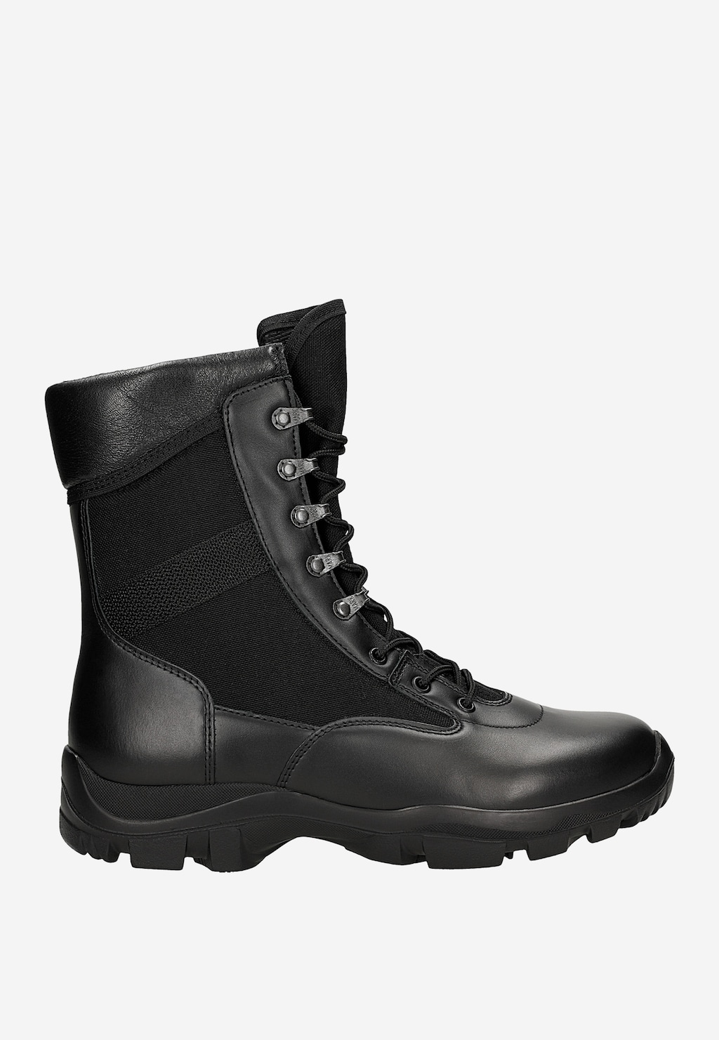 Czarne trzewiki specjalistyczne ponad kostkę ze skóry licowej 691-41 Widok 1