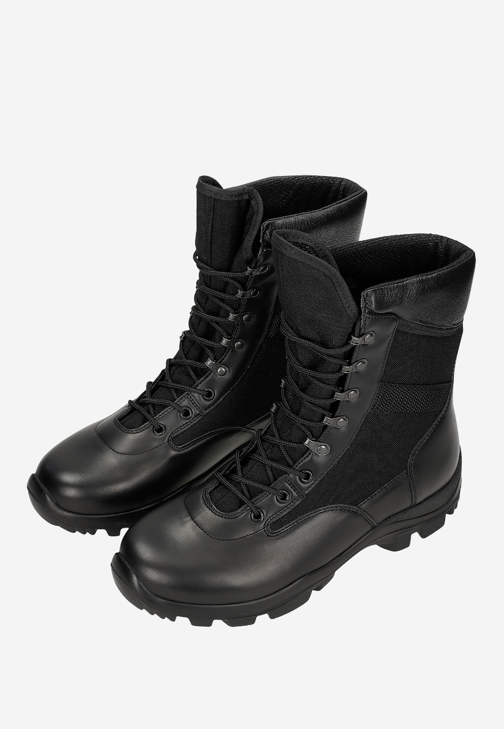 Czarne trzewiki specjalistyczne ponad kostkę ze skóry licowej 691-41 Widok 6