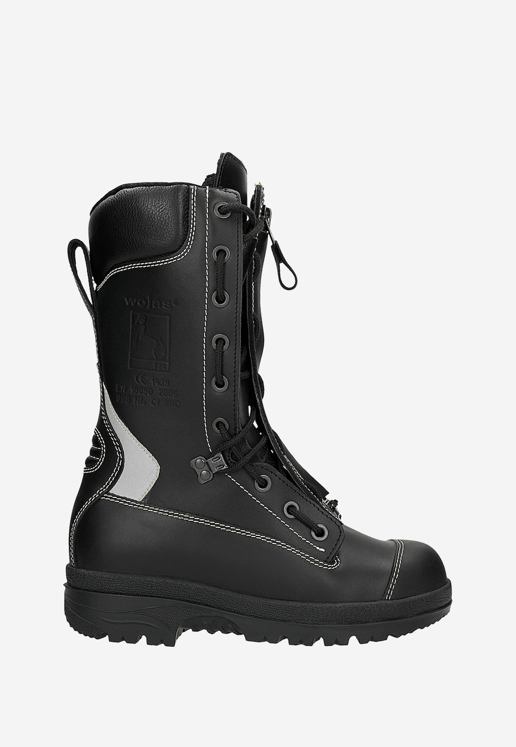 Czarne męskie buty specjalne strażackie 998-51 Widok 1