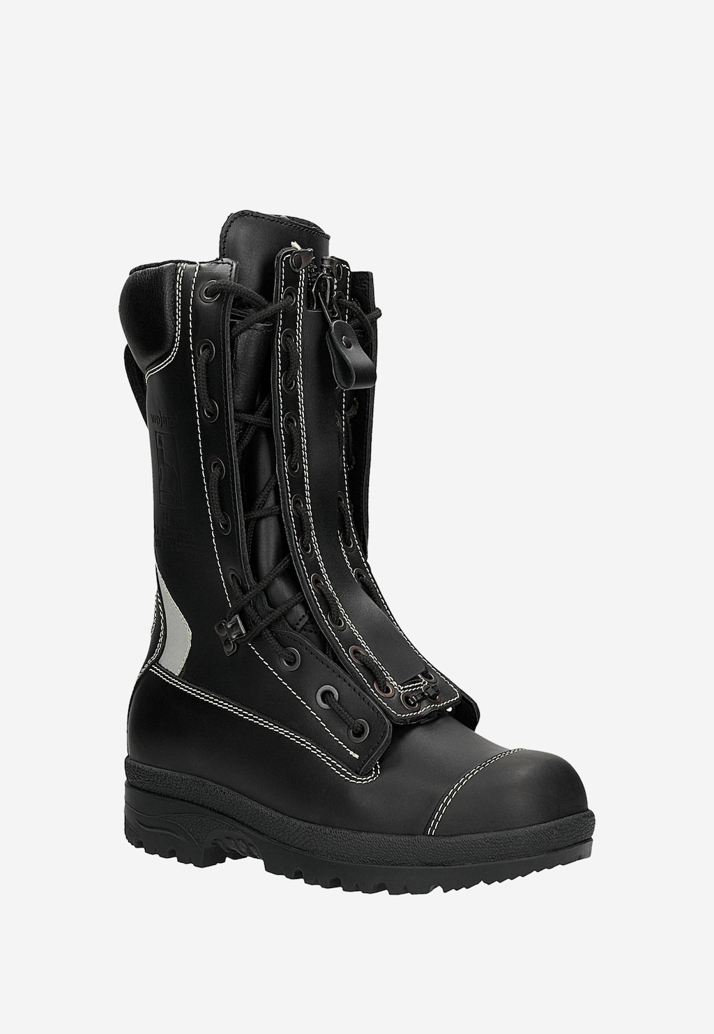 Czarne męskie buty specjalne strażackie 998-51 Widok 2