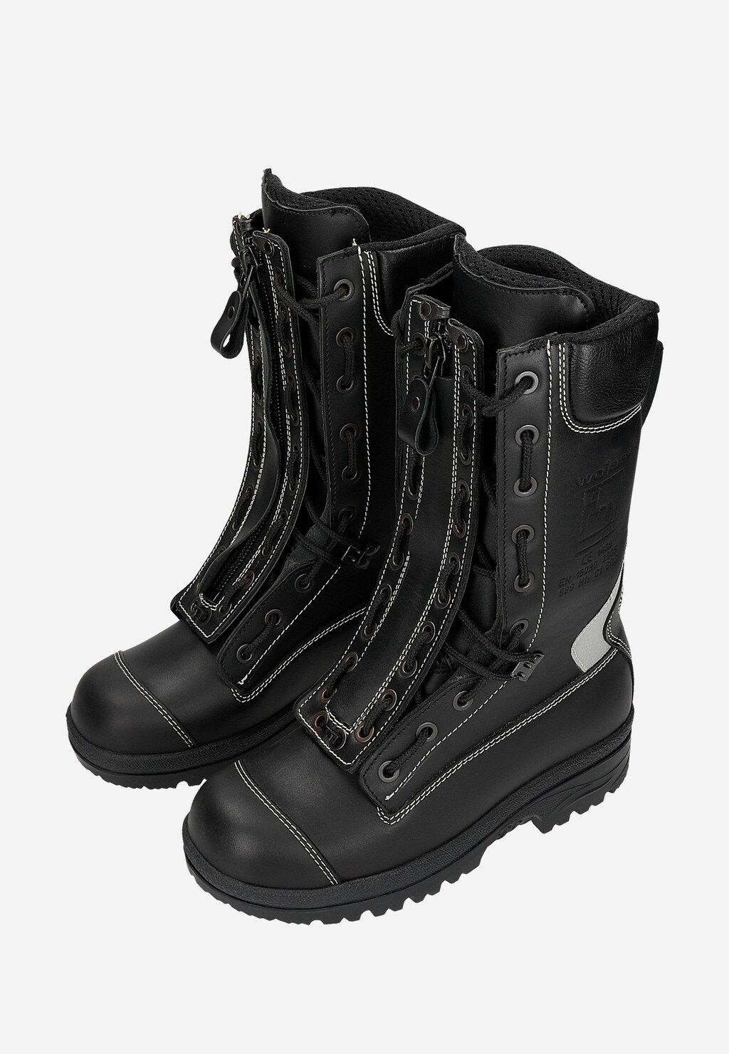 Czarne męskie buty specjalne strażackie 998-51 Widok 6