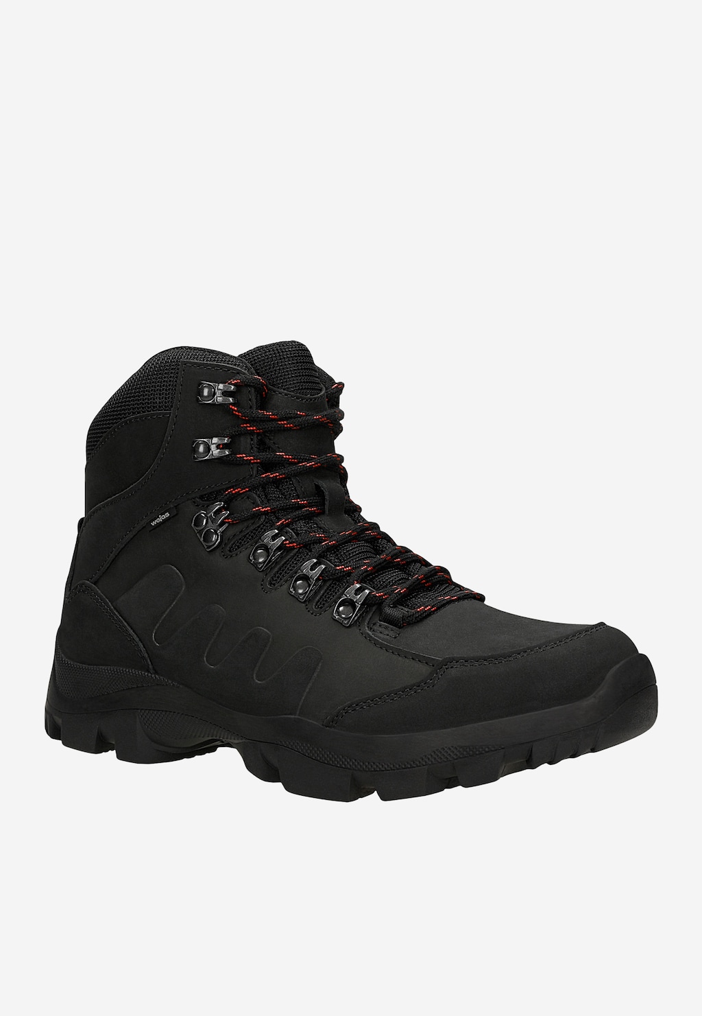Černé vysoké trekkingové boty pánské 24122-81 Widok 2
