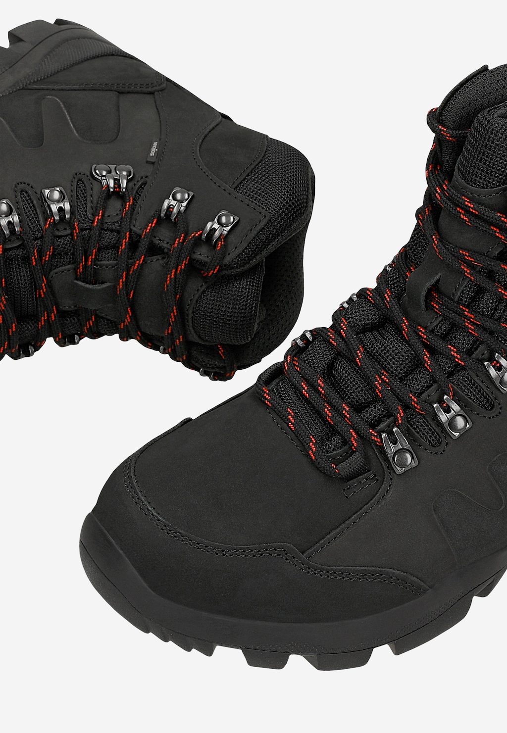 Černé vysoké trekkingové boty pánské 24122-81 Widok 6