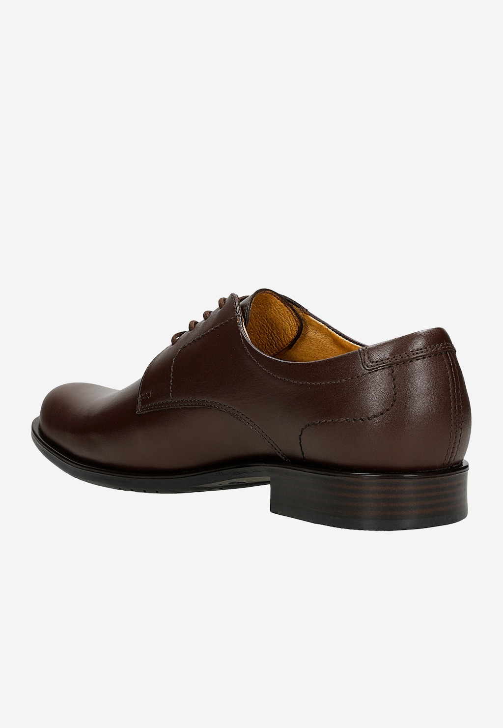 Hnědé elegantní pánské kožené polobotky 980-52 Widok 3