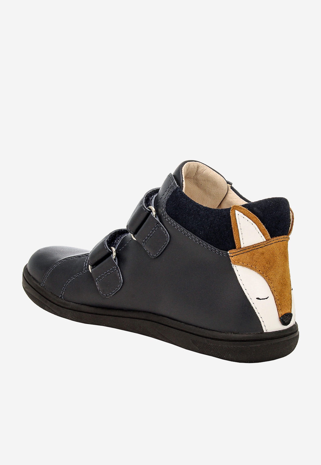 Granatowe trzewiki barefoot z liskiem BARTEK 86318-66 Widok 3