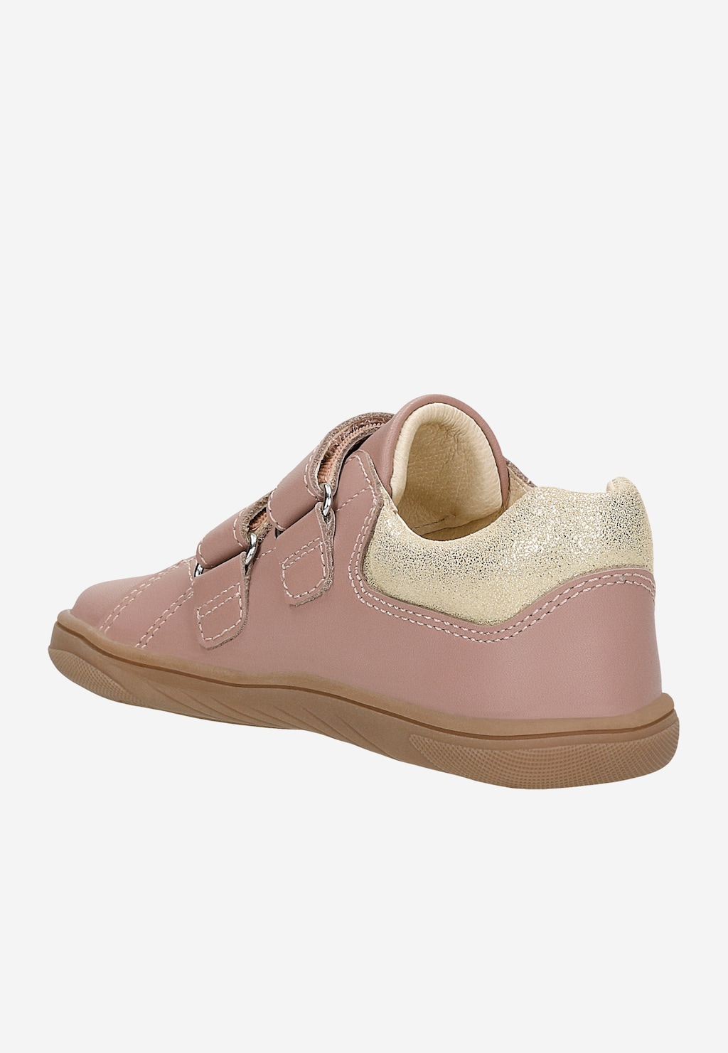 Ružové barefoot poltopánky pre dievčatá so zlatým zapínaním BARTEK 86003-55 Widok 4