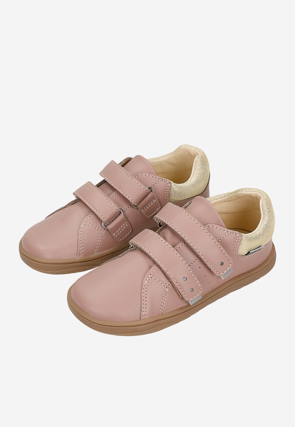 Ružové barefoot poltopánky pre dievčatá so zlatým zapínaním BARTEK 86003-55 Widok 8