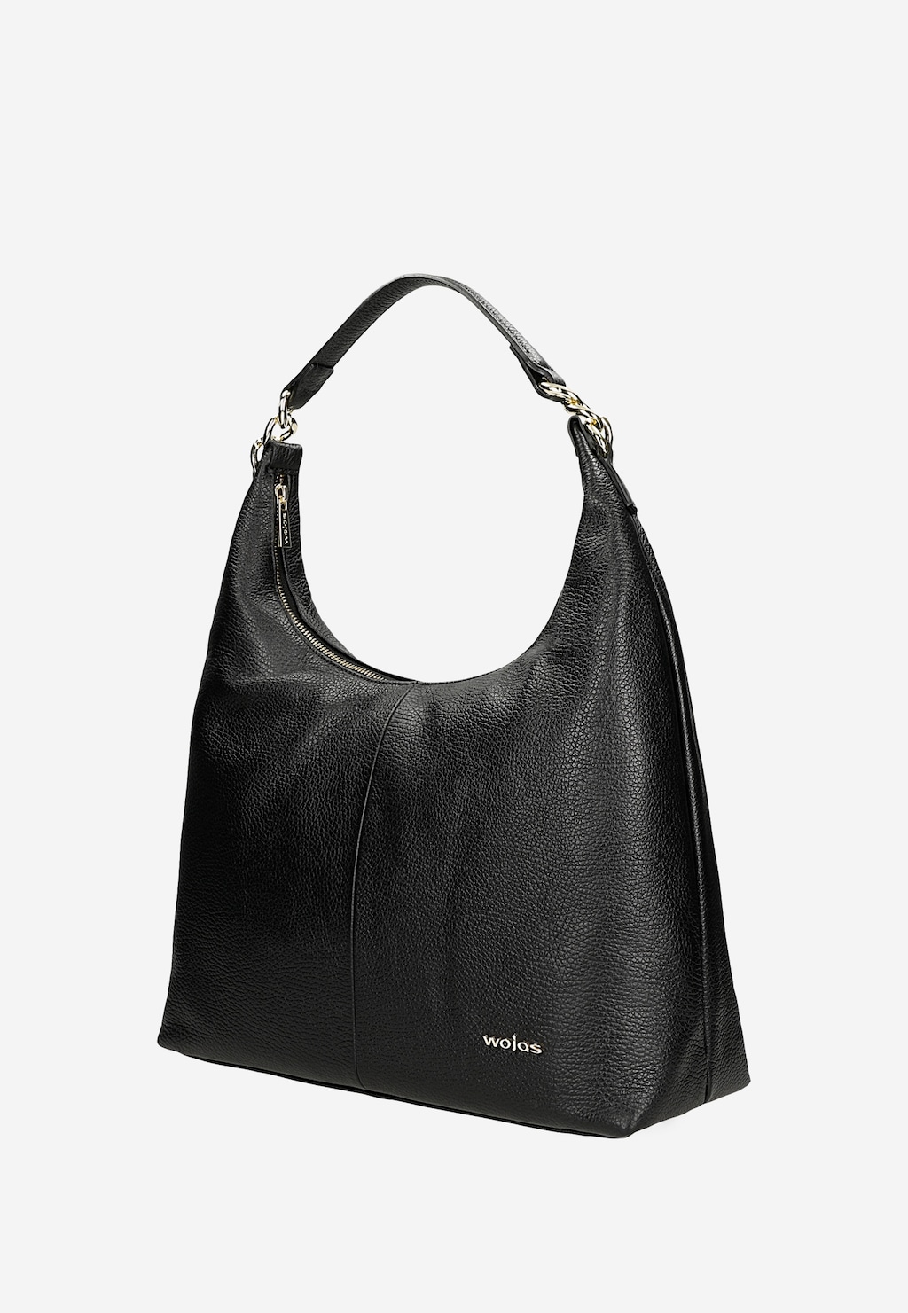 Velká černá dámská kožená kabelka 80448-51 Widok 2