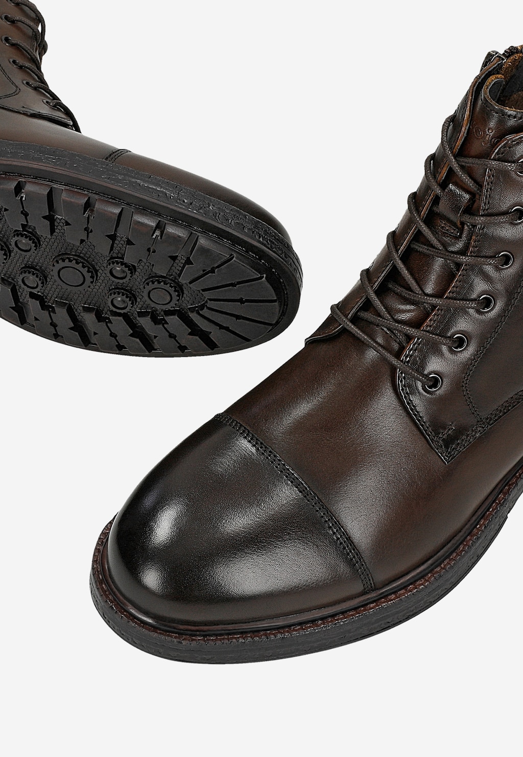 Brązowe ocieplane trzewiki męskie 24129-52 Widok 6