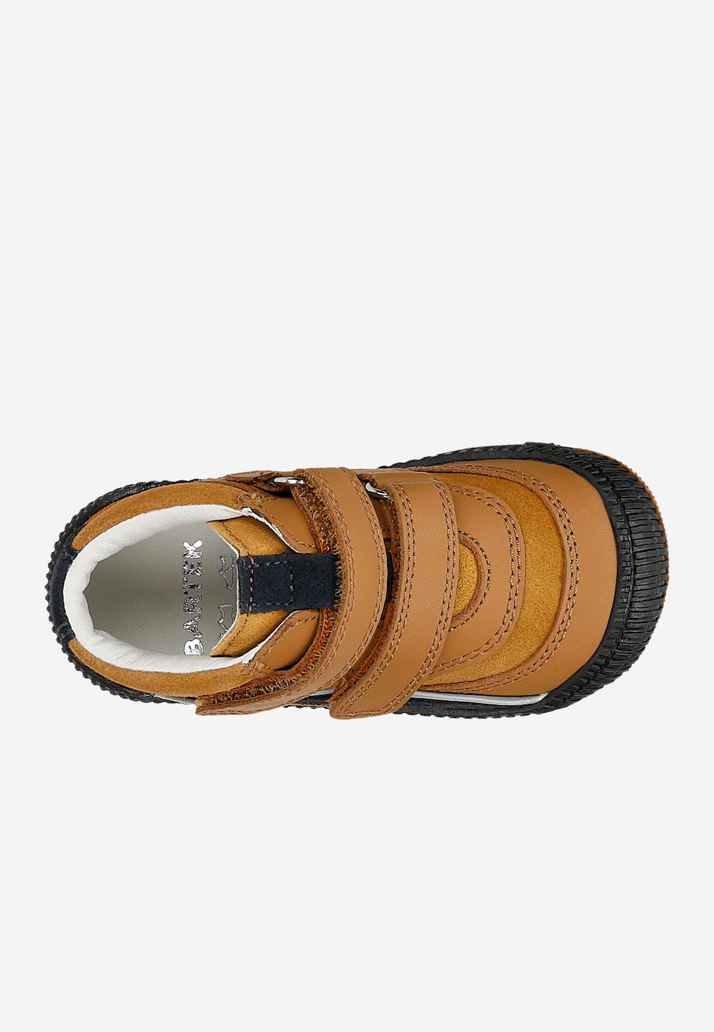 Hnedé kožené chlapčenské členkové topánky s čiernymi vložkami BARTEK 86316-73 Widok 5