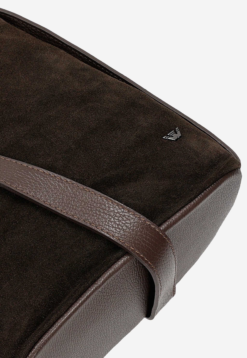 Ciemnobrązowa torebka damska z łączonych skór 80067-72 Widok 8