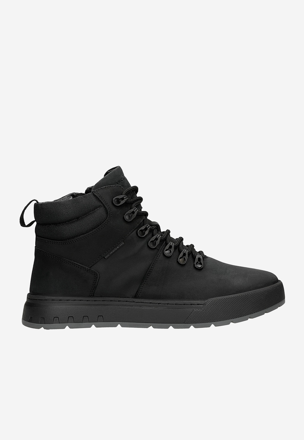 Černé zateplené pánské tenisky z crazy horse kůže 24116-71 Widok 1