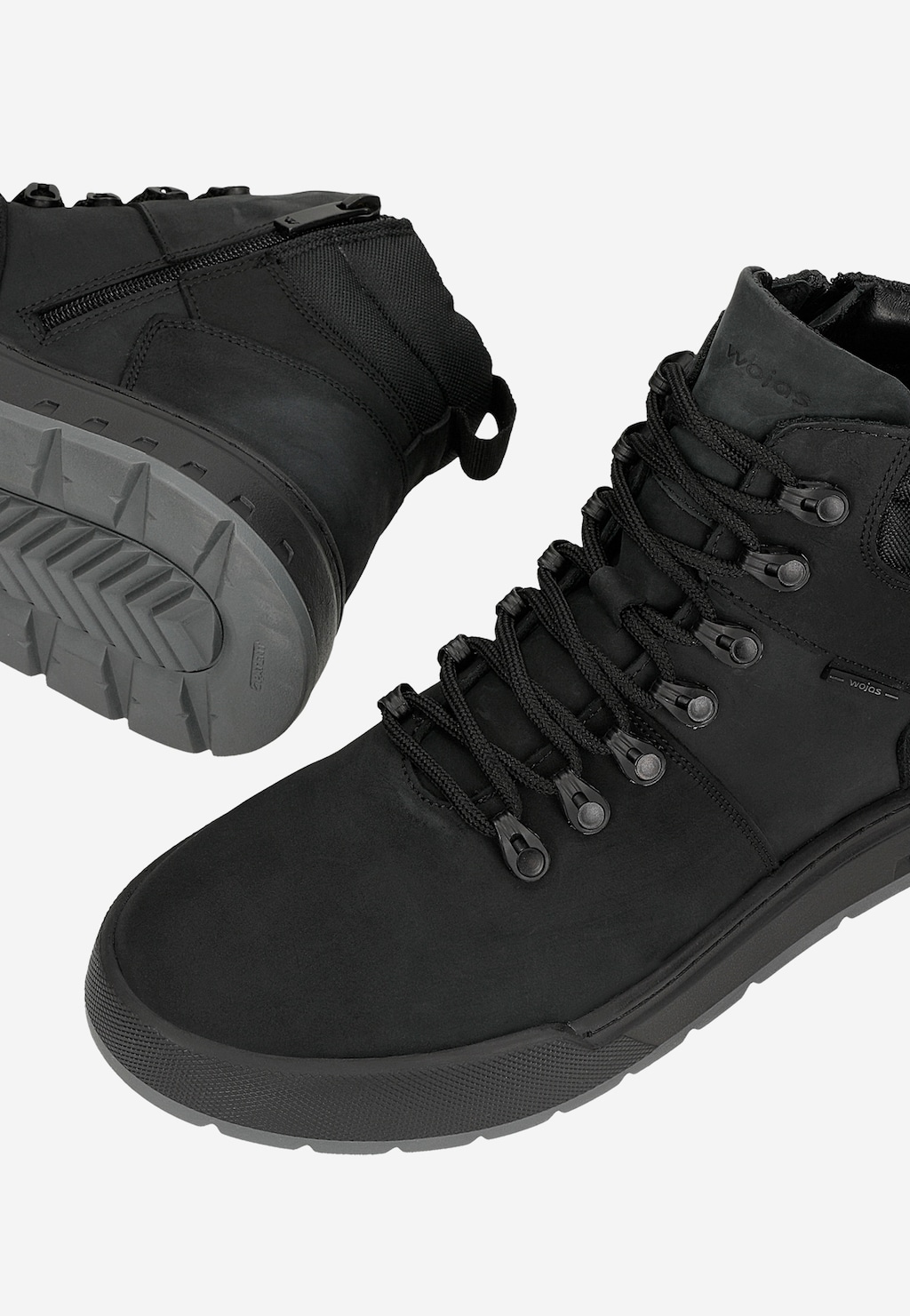 Černé zateplené pánské tenisky z crazy horse kůže 24116-71 Widok 6