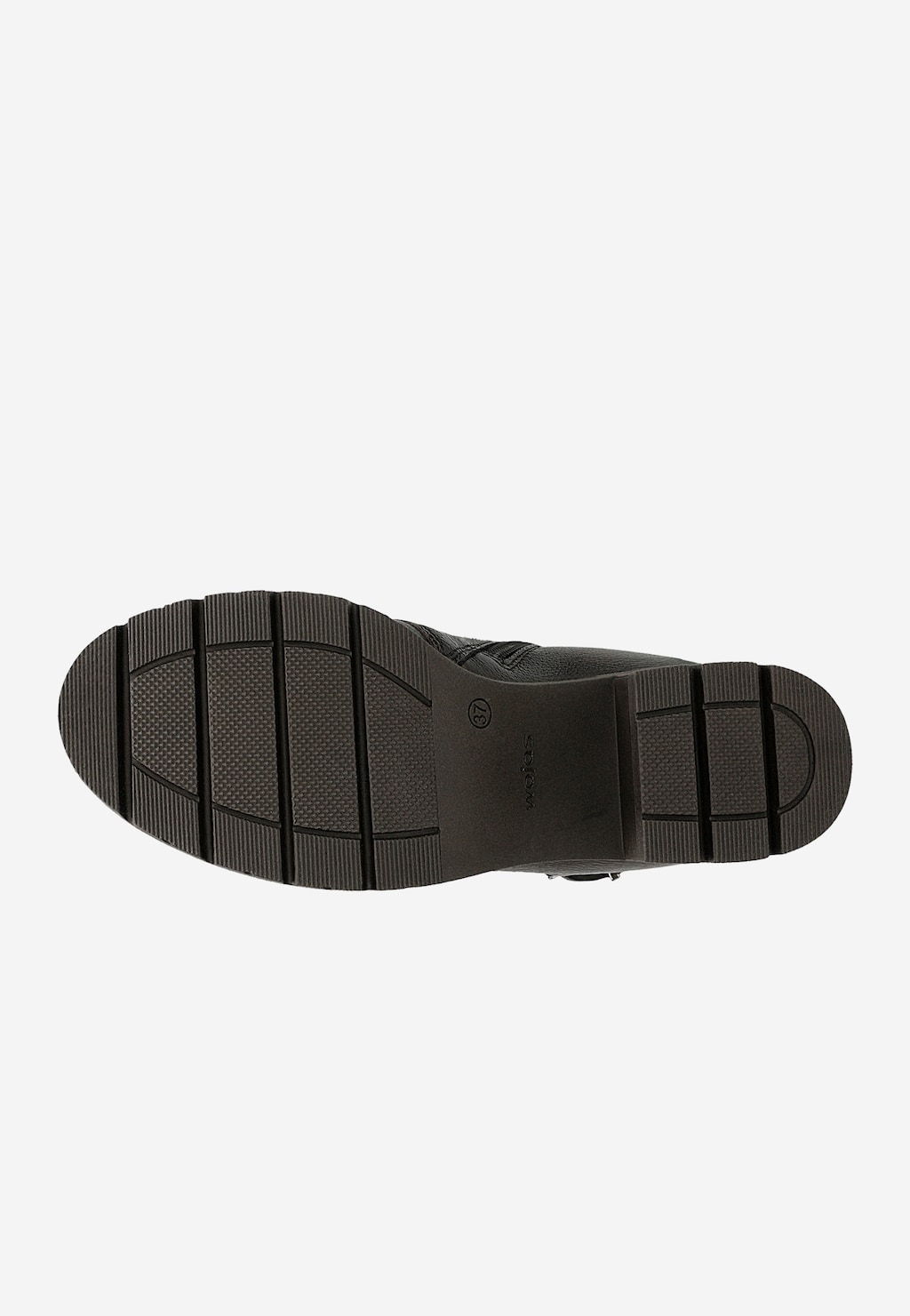 Hnedé dámske kotníkové topánky na stabilnom podpätku 64141-52 Widok 5