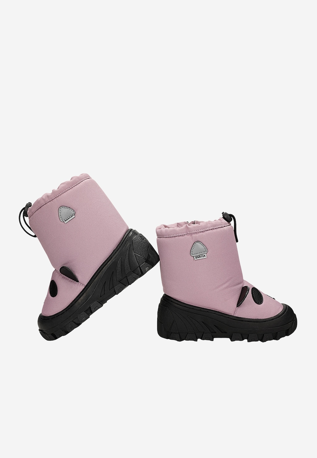 Różowe śniegowce dziewczęce z materiału wodoodpornego BARTEK 110458-01 Widok 6