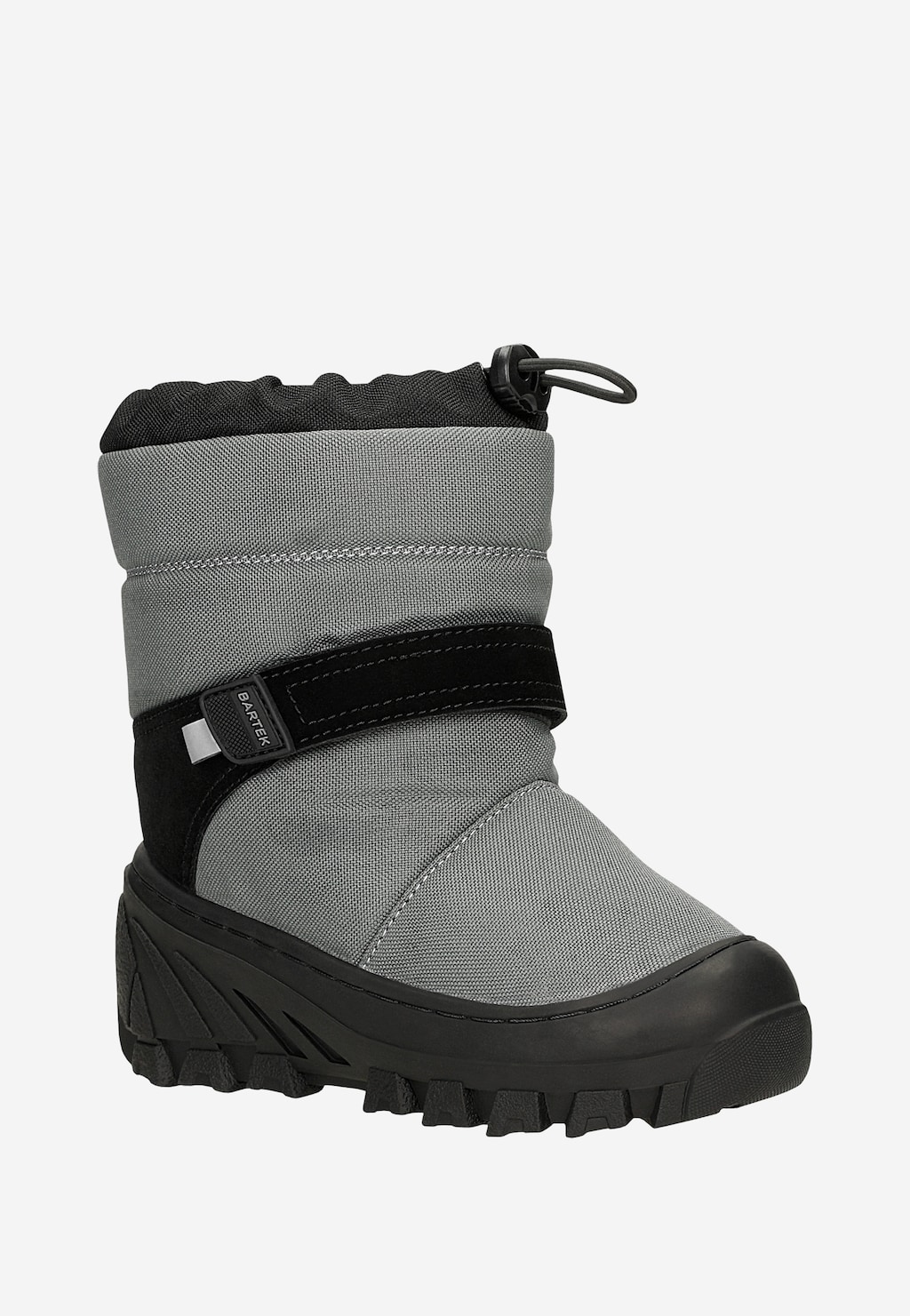 Szaro-czarne śniegowce dziecięce BARTEK 116870-10 Widok 2