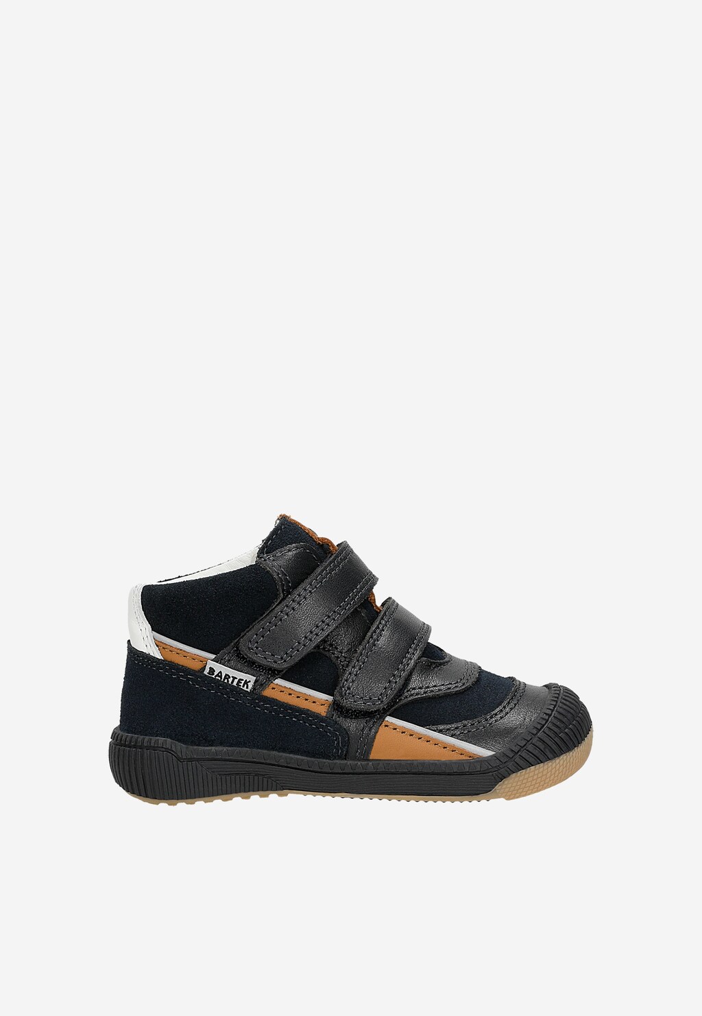 Tmavomodré detské kotníkové topánky s hnedými vložkami BARTEK 86316-76 Widok 1