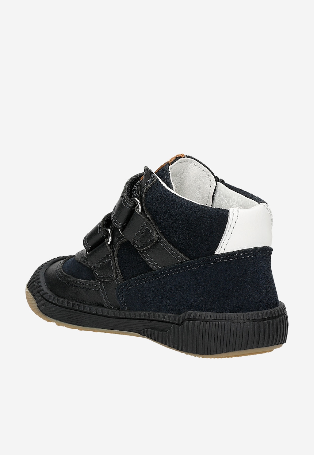 Tmavomodré detské kotníkové topánky s hnedými vložkami BARTEK 86316-76 Widok 4