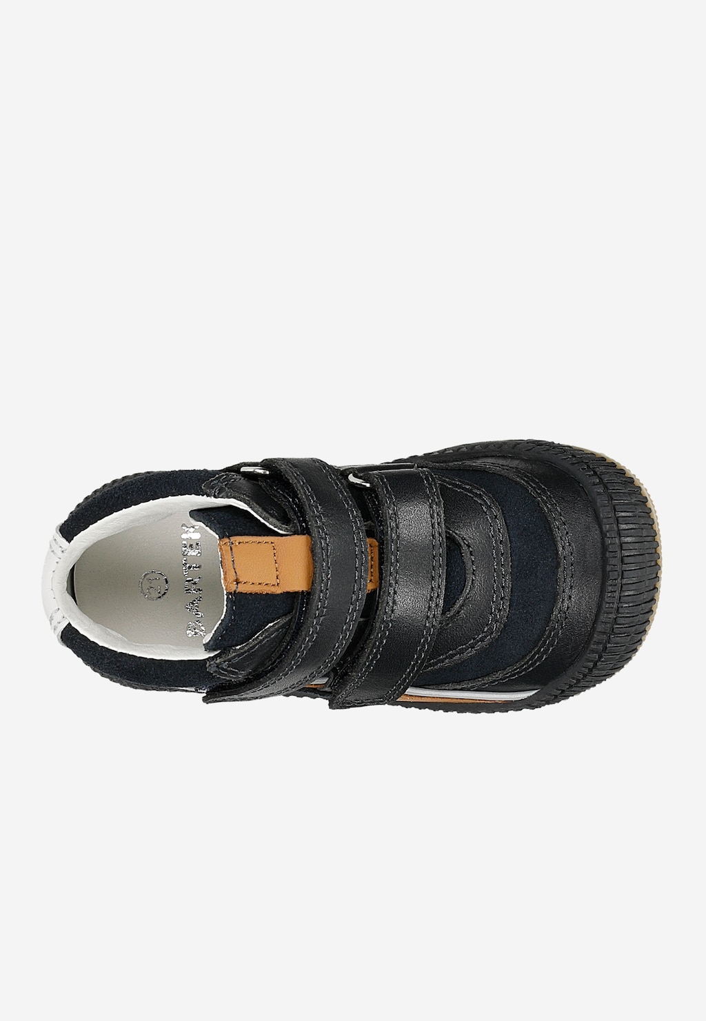 Tmavomodré detské kotníkové topánky s hnedými vložkami BARTEK 86316-76 Widok 5