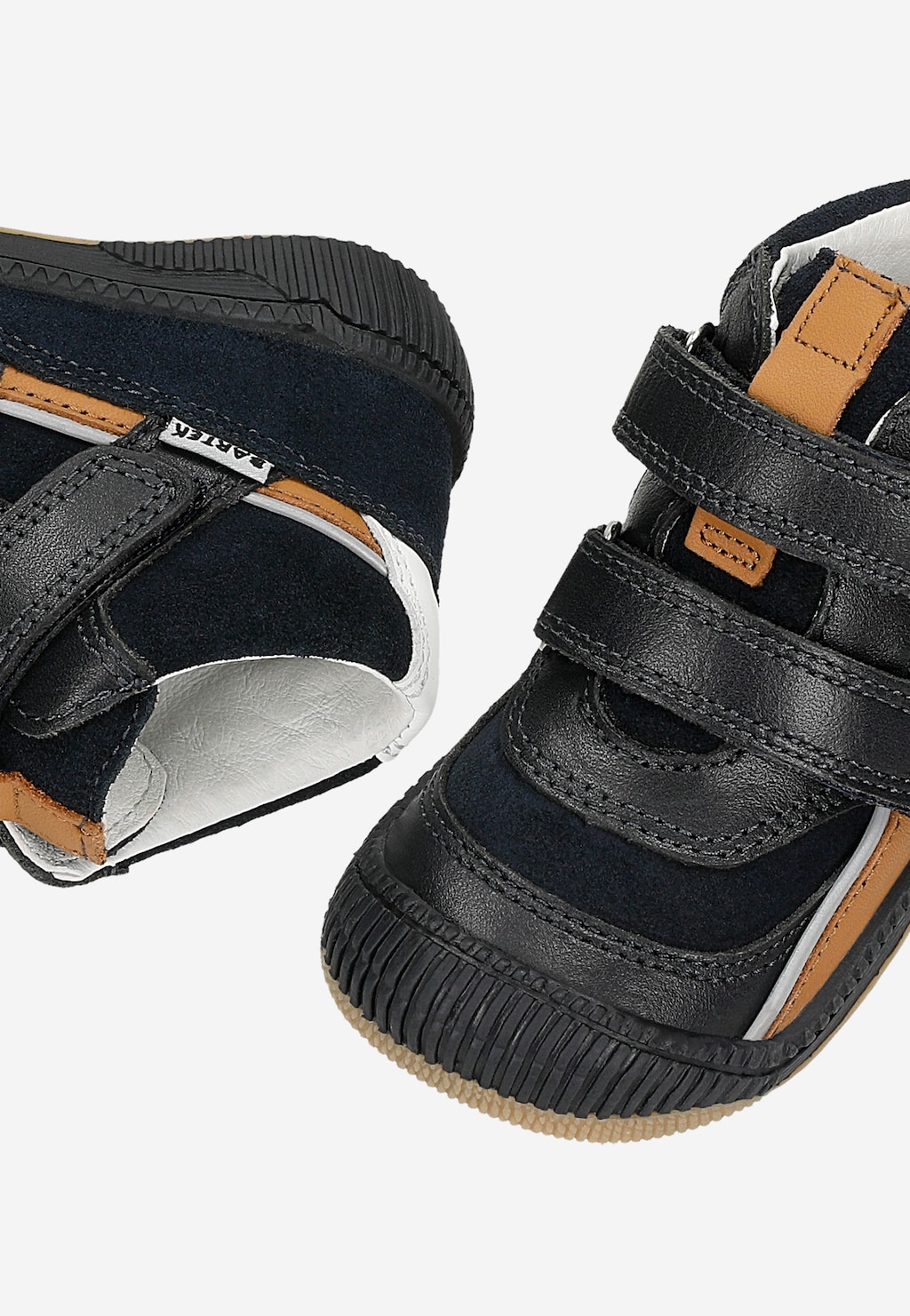 Tmavomodré detské kotníkové topánky s hnedými vložkami BARTEK 86316-76 Widok 9