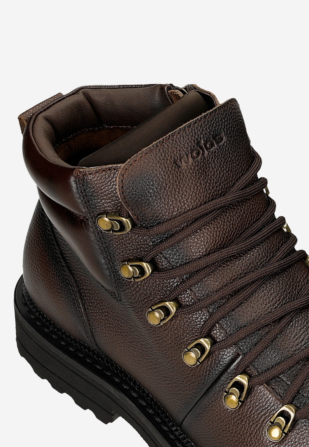 Brązowe workery męskie ze skóry licowej 24132-52 Widok 6