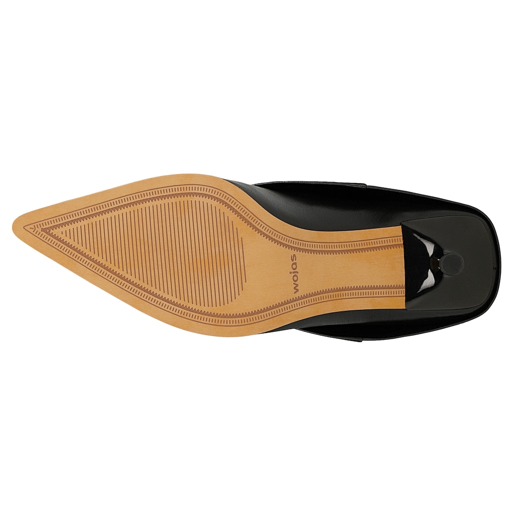 Czarne skórzane botki na kaczuszce 55345-51 Widok 6