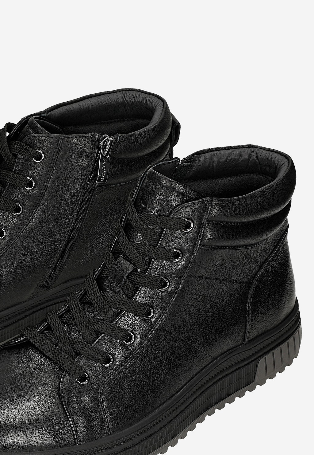 Czarne wysokie trampki męskie 24135-51 Widok 6
