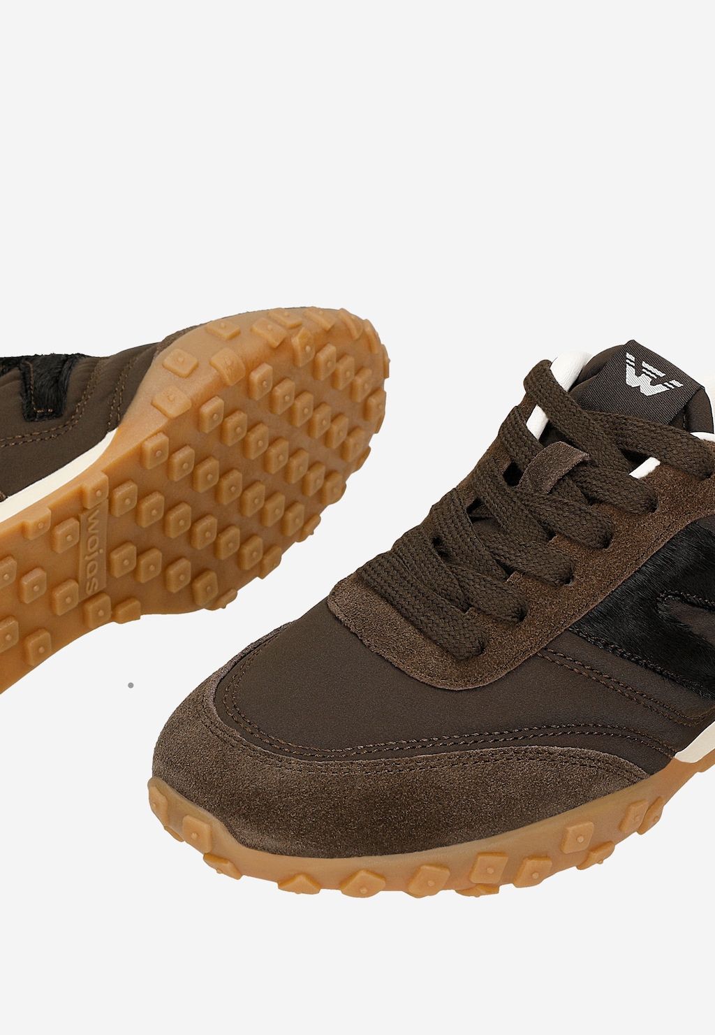 Sneakersy damskie w czekoladowym odcieniu 46374-82 Widok 6