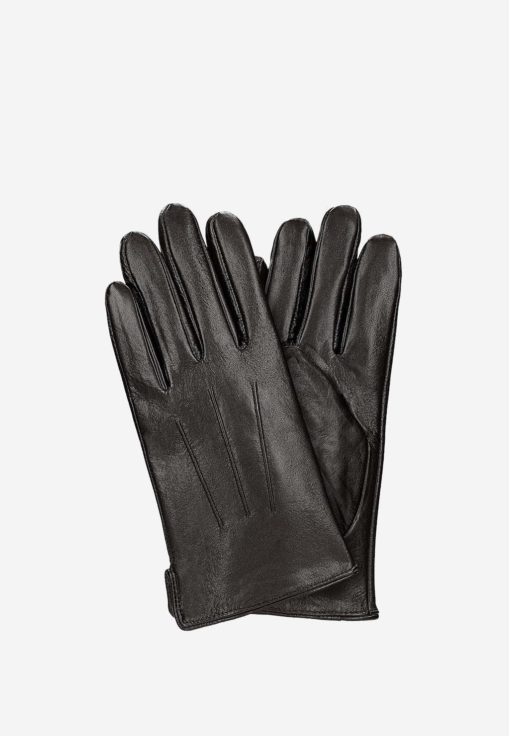 Brązowe skórzane rękawiczki męskie z funkcją Touch Screen 98117-53 Widok 1