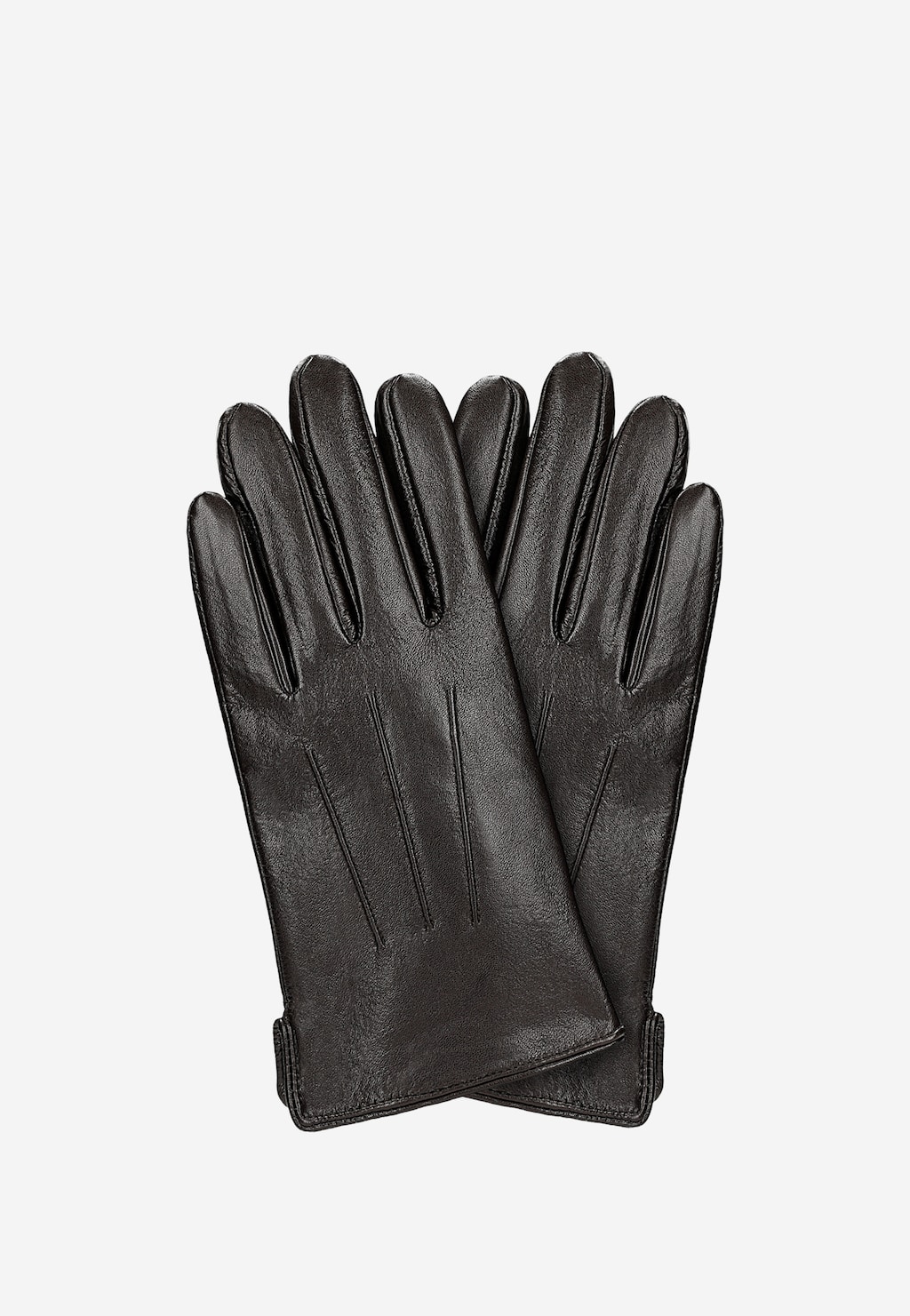 Brązowe skórzane rękawiczki męskie z funkcją Touch Screen 98117-53 Widok 2