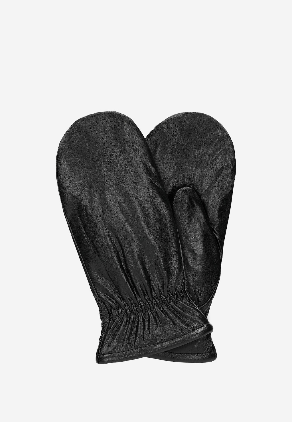 Czarne skórzane rękawiczki z jednym palcem 98128-51 Widok 1
