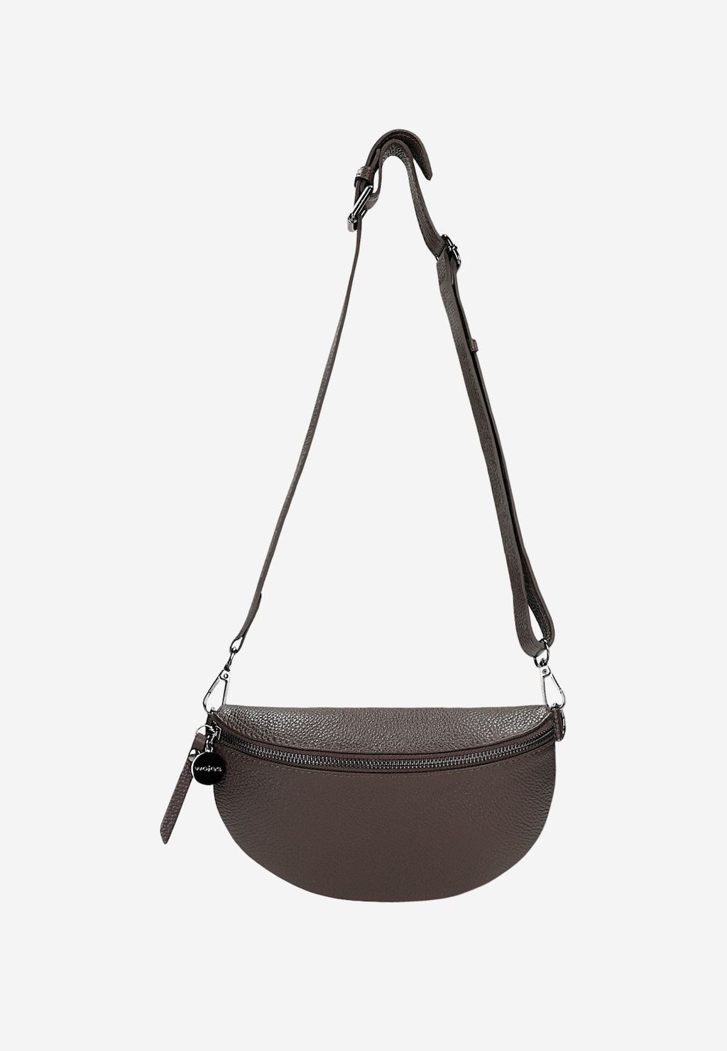 Brązowa czekoladowa nerka damska ze skóry licowej 80099-52 Widok 4