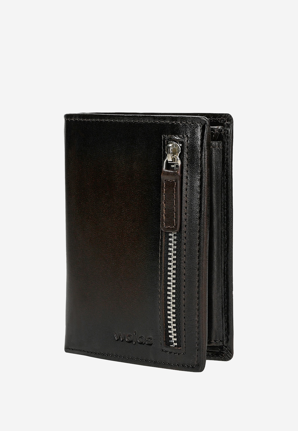 Hnědá kožená pánská peněženka na výšku 91129-52 Widok 2