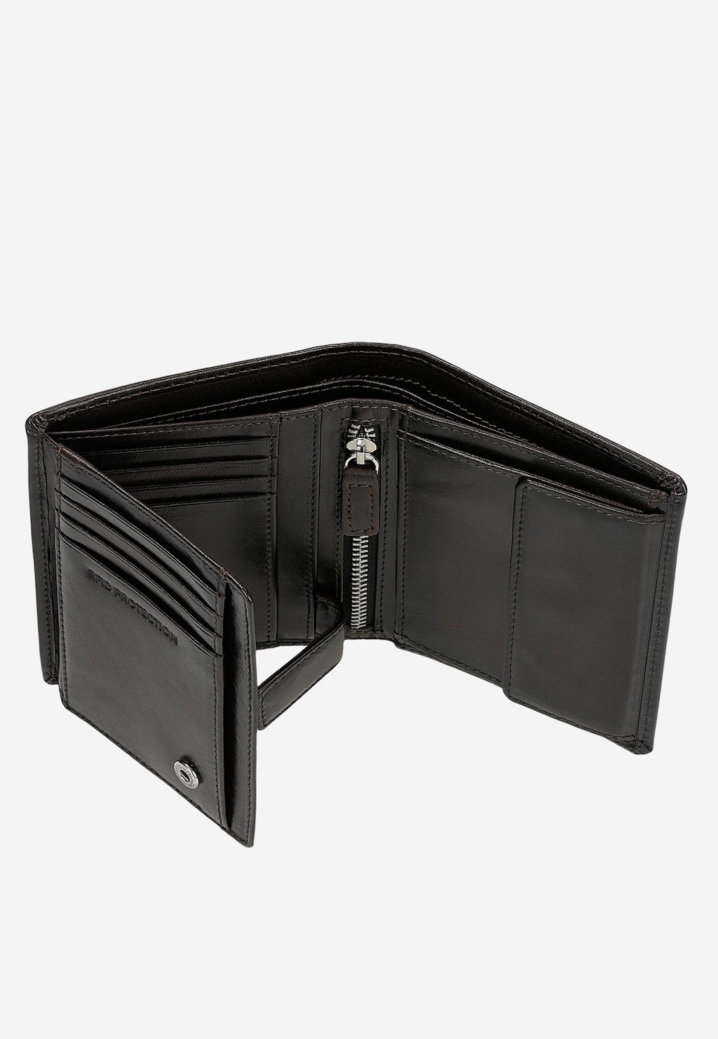 Hnědá kožená pánská peněženka na výšku 91129-52 Widok 6