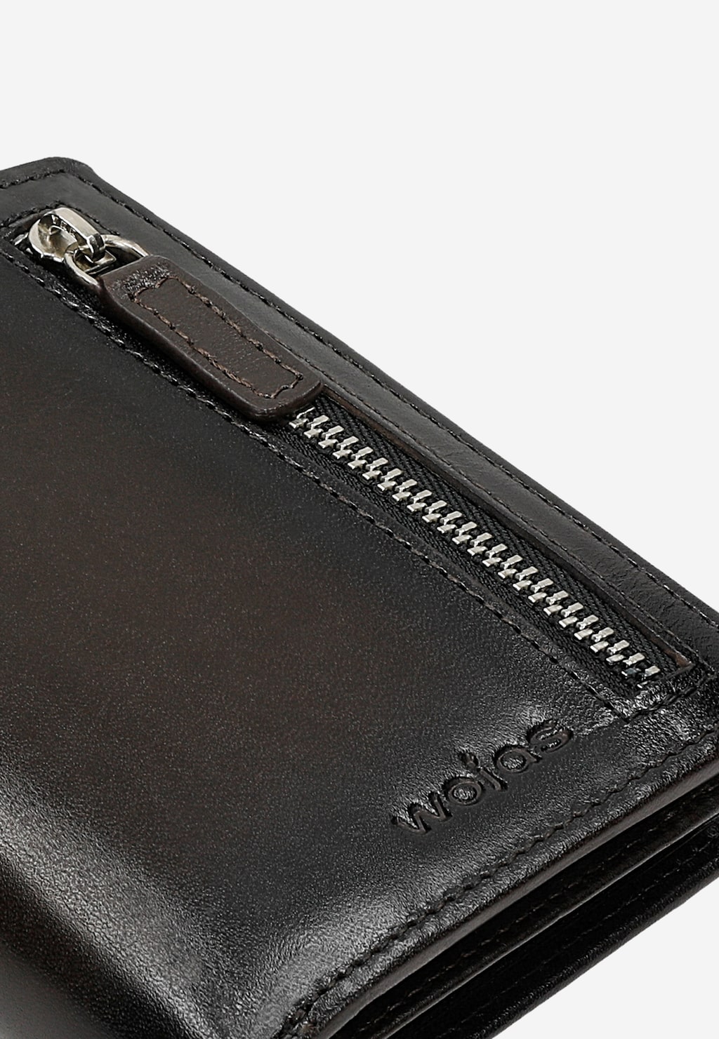 Hnědá kožená pánská peněženka na výšku 91129-52 Widok 8