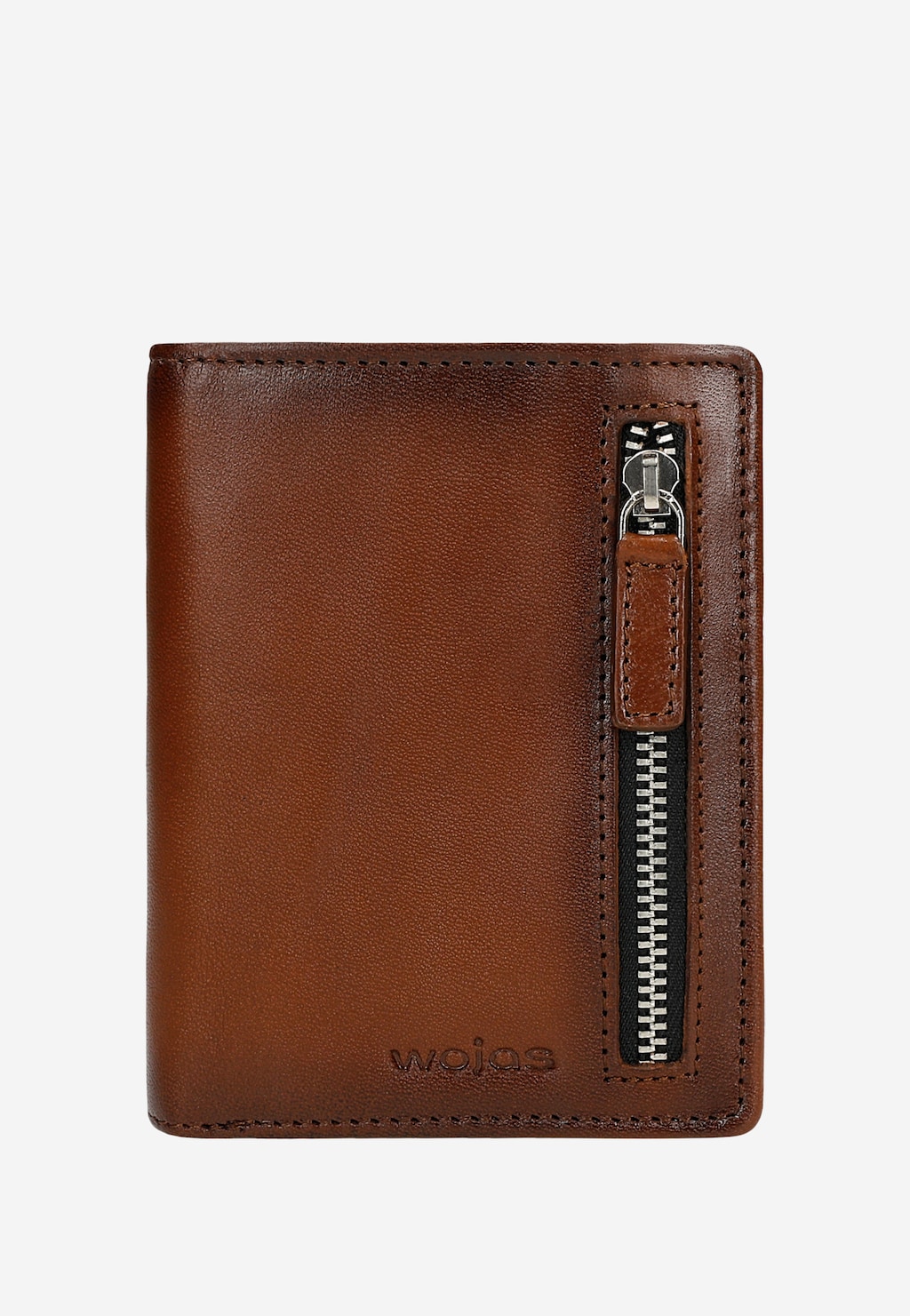 Brązowy portfel męski z zamkiem 91129-53 Widok 1
