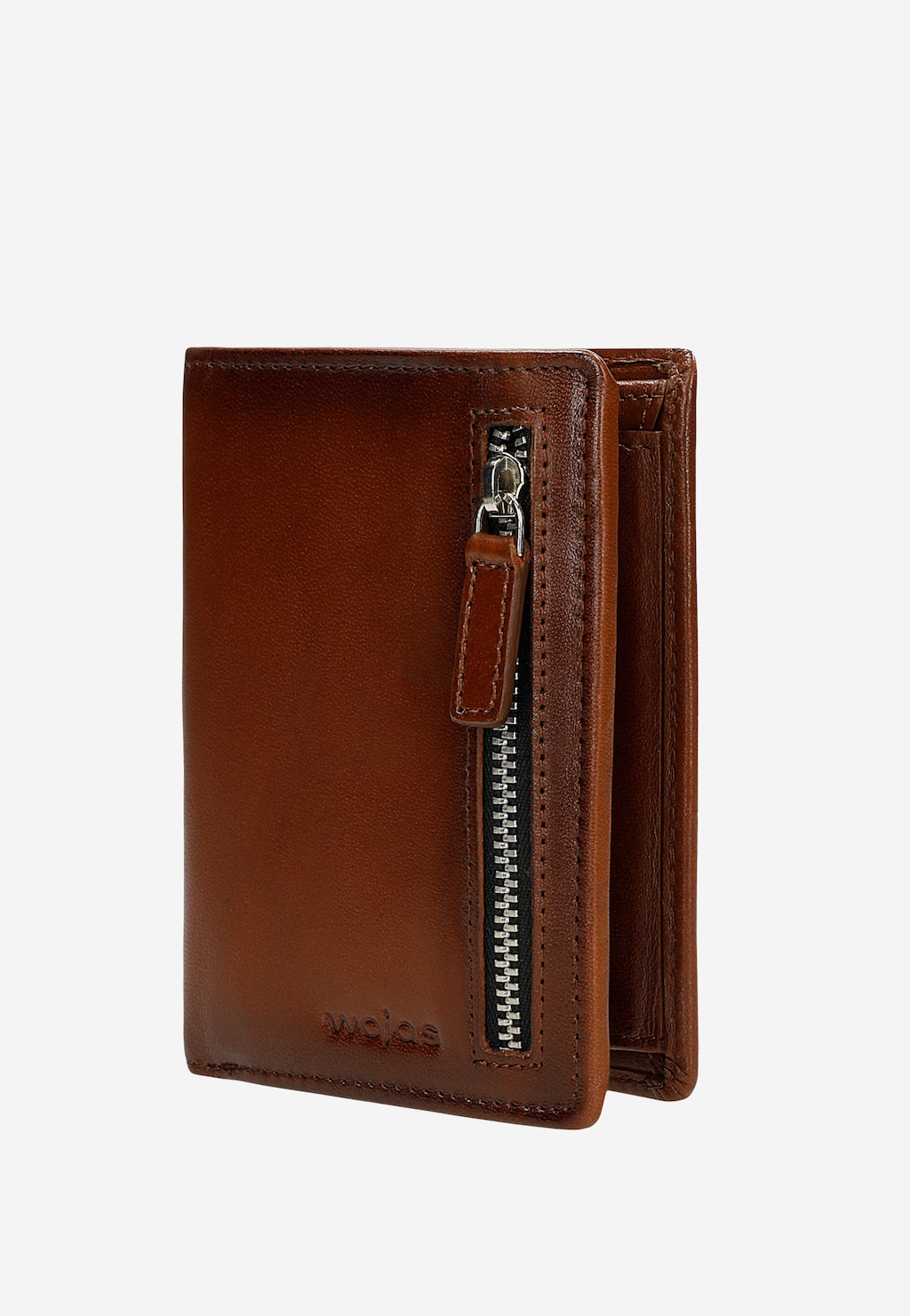 Brązowy portfel męski z zamkiem 91129-53 Widok 2