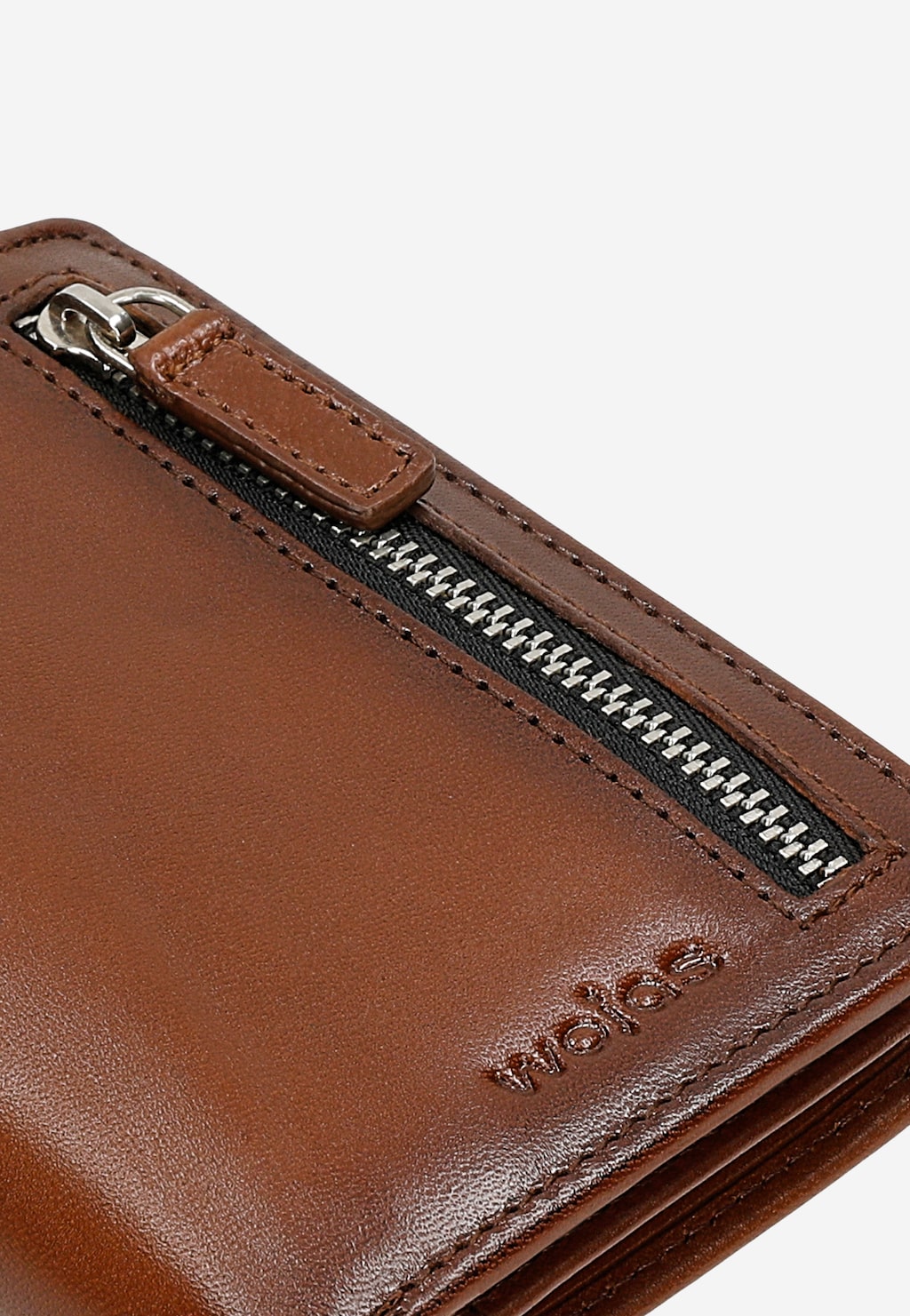 Brązowy portfel męski z zamkiem 91129-53 Widok 8