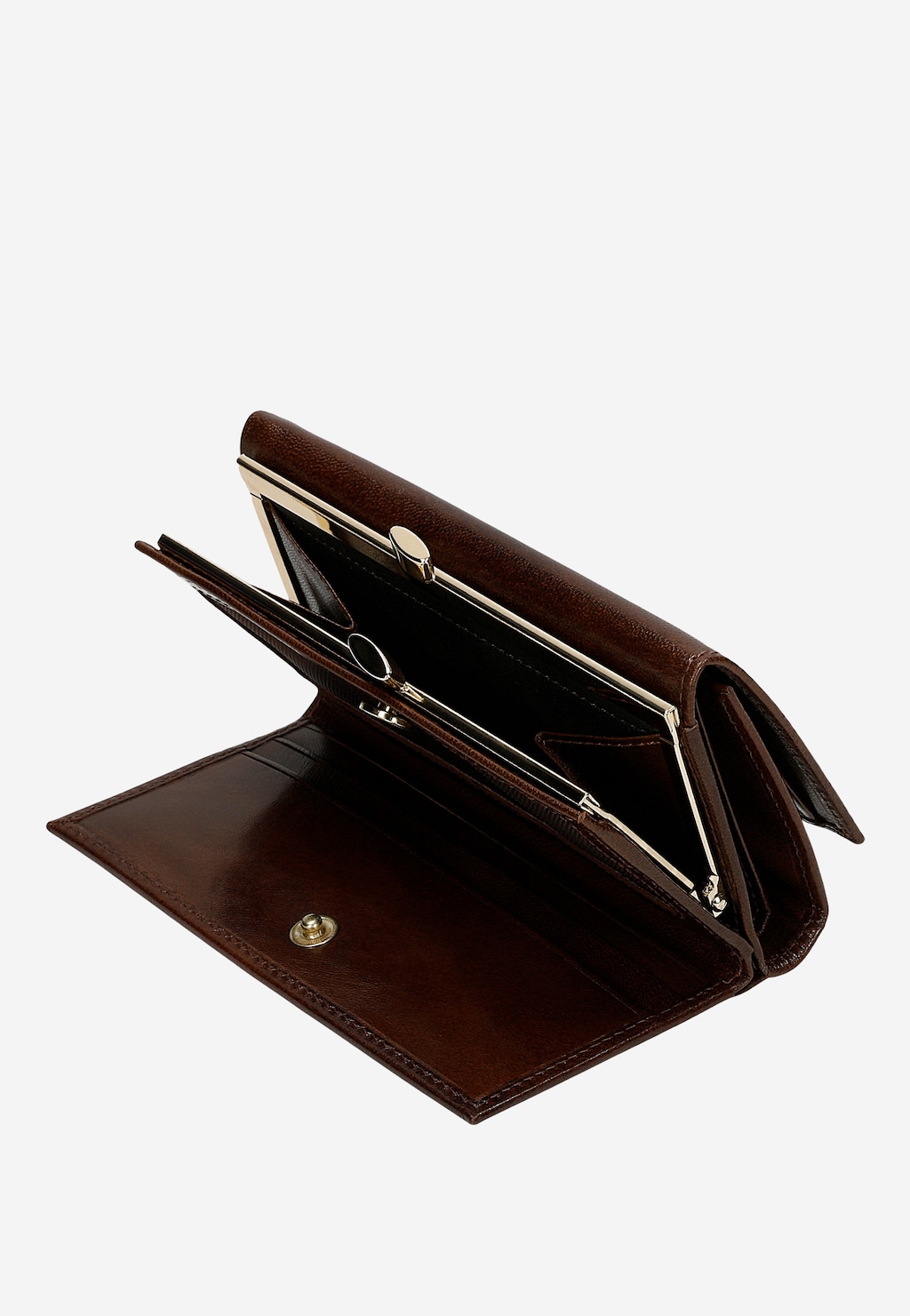 Brązowy skórzany portfel damski z blokadą RFID 91085-53 Widok 7