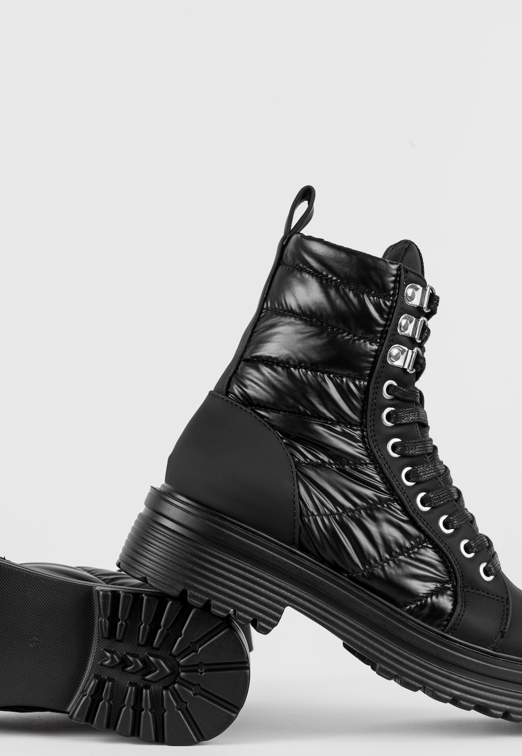 WJS czarne ocieplane śniegowce damskie WJS44014-81 Widok 4