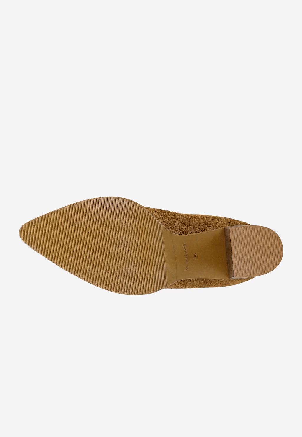 Hnědé semišové kovbojské boty dámské na podpatku 55317-62 Widok 5