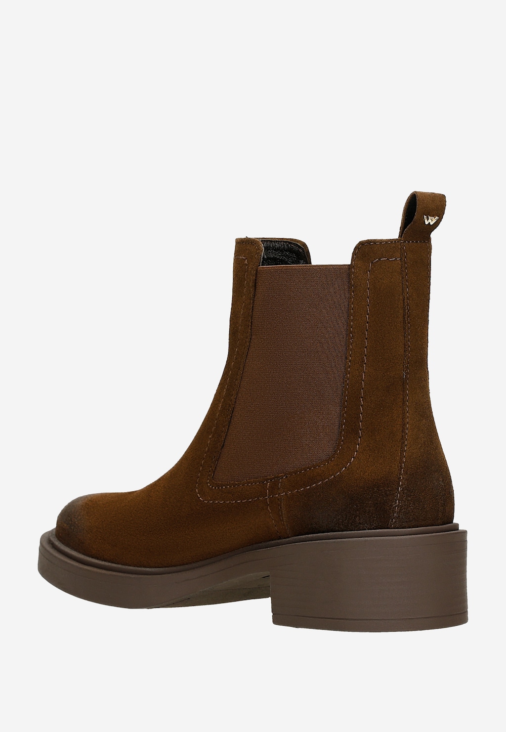 Hnědé dámské kotníkové boty bez šněrování 55330-62 Widok 3