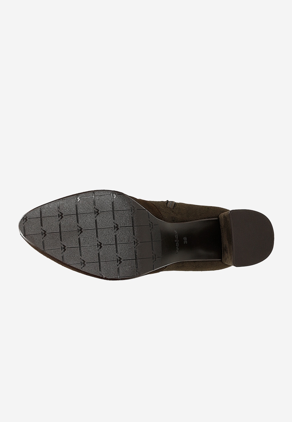 Brązowe czekoladowe kozaki damskie na obcasie 71041-82 Widok 5