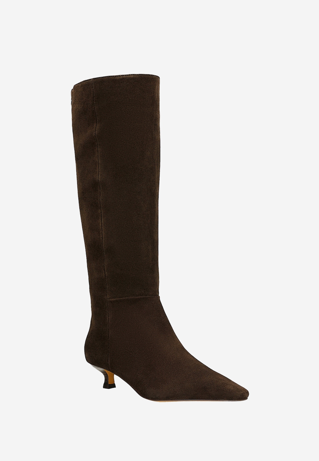 Brązowe czekoladowe kozaki damskie na niskim obcasie 71119-62 Widok 2