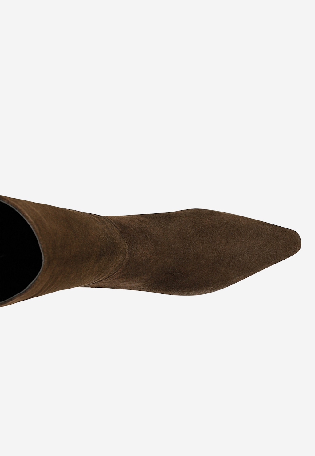 Brązowe czekoladowe kozaki damskie na niskim obcasie 71119-62 Widok 4