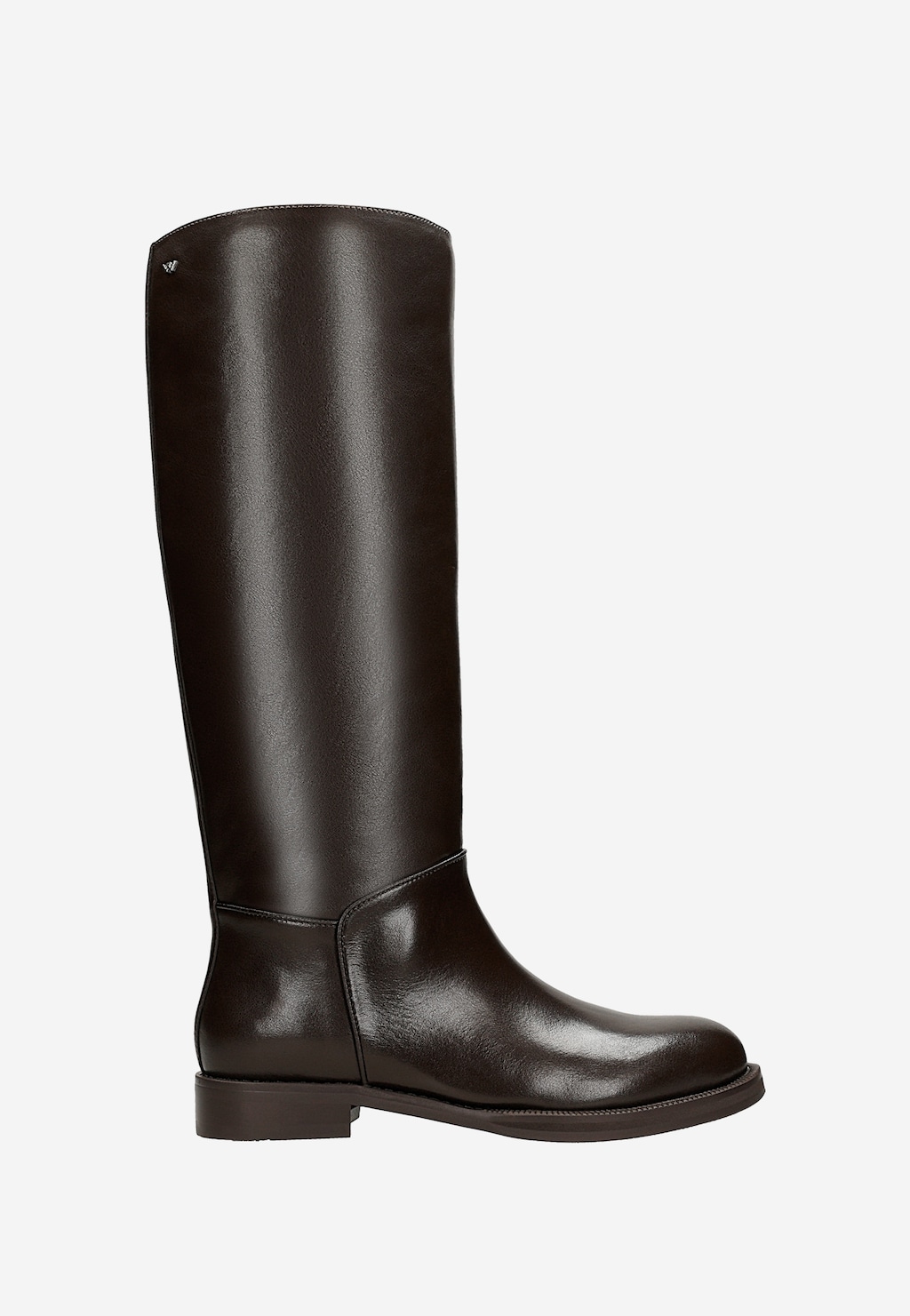 Brązowe czekoladowe kozaki damskie ze skóry licowej 71132-52 Widok 1